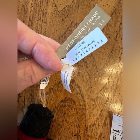 Pottery Barn NWT 8 in felt Let it Snow Snowman Christmas ornament - Picture 9 of 10